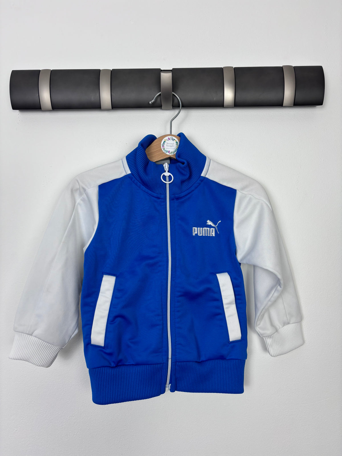 Puma Blue & White Jacket 9-12 Months-Jackets-Second Snuggle Preloved