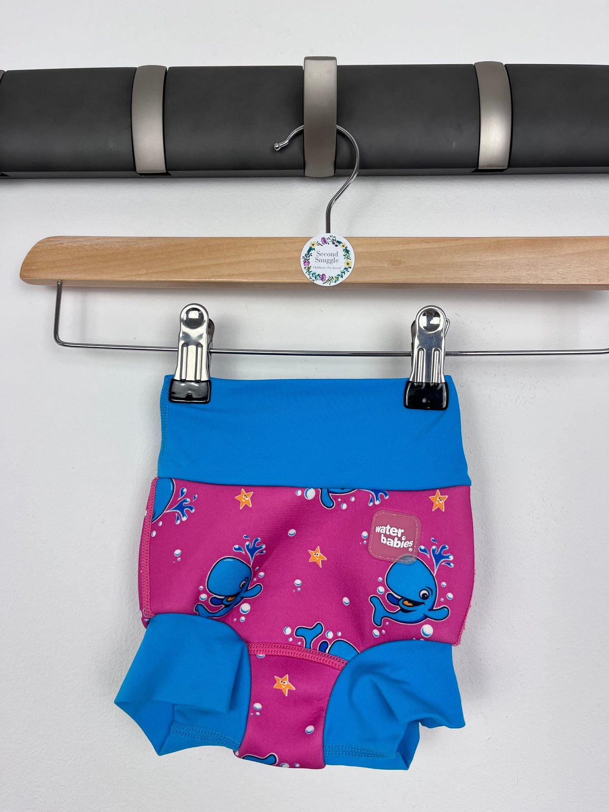 Water Babies Pink Whale Reusable Swim Nappy 0-3 Months-Swimming-Second Snuggle Preloved
