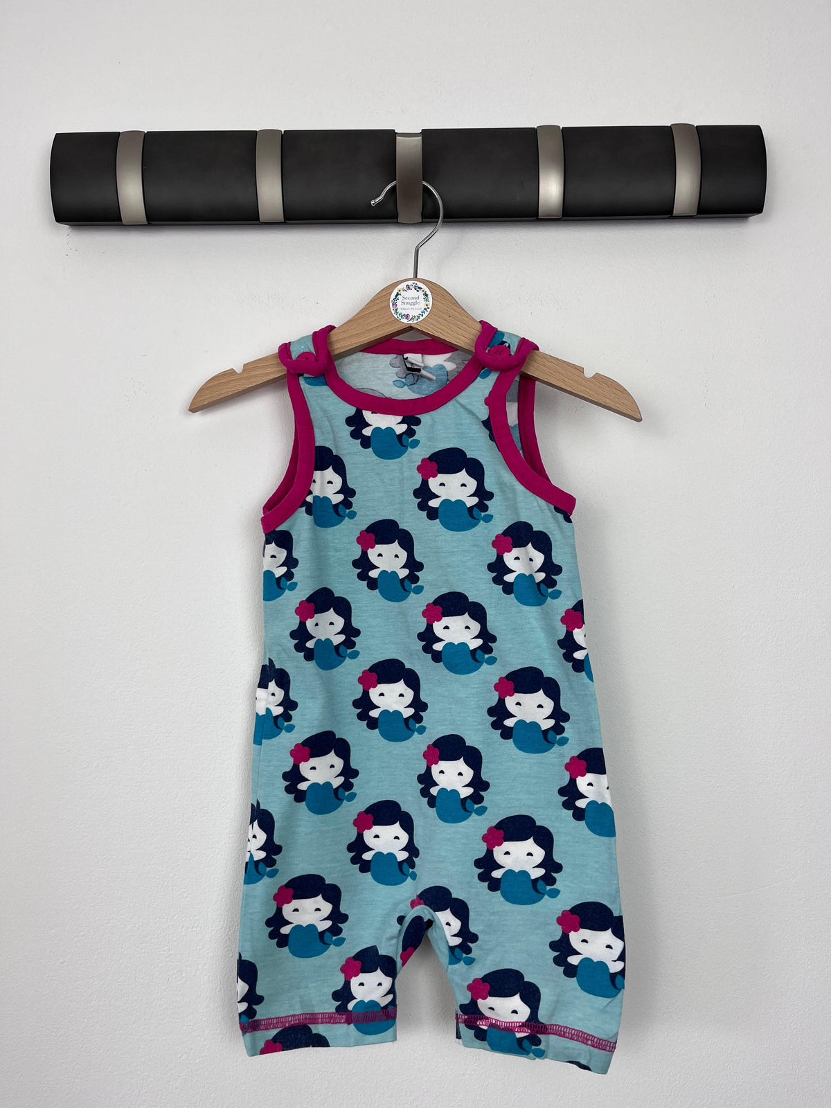 Maxomorra Mermaid Romper 68 (3-6 Months)-Rompers-Second Snuggle Preloved