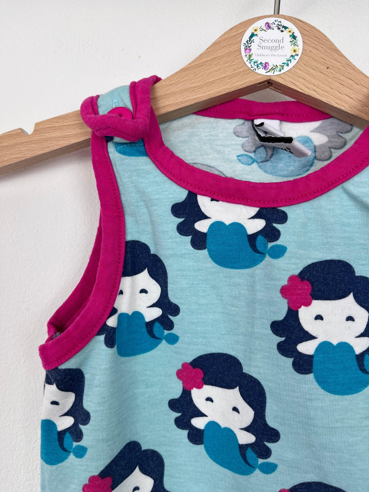 Maxomorra Mermaid Romper 68 (3-6 Months)-Rompers-Second Snuggle Preloved