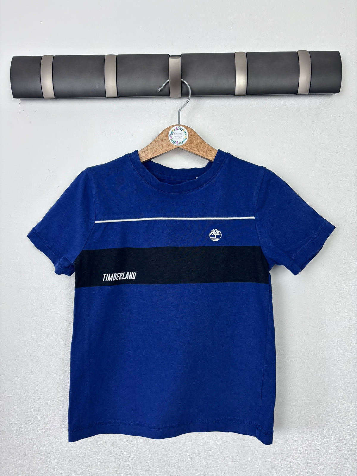Timberland Blue Logo T-Shirt 6 Years-Tops-Second Snuggle Preloved