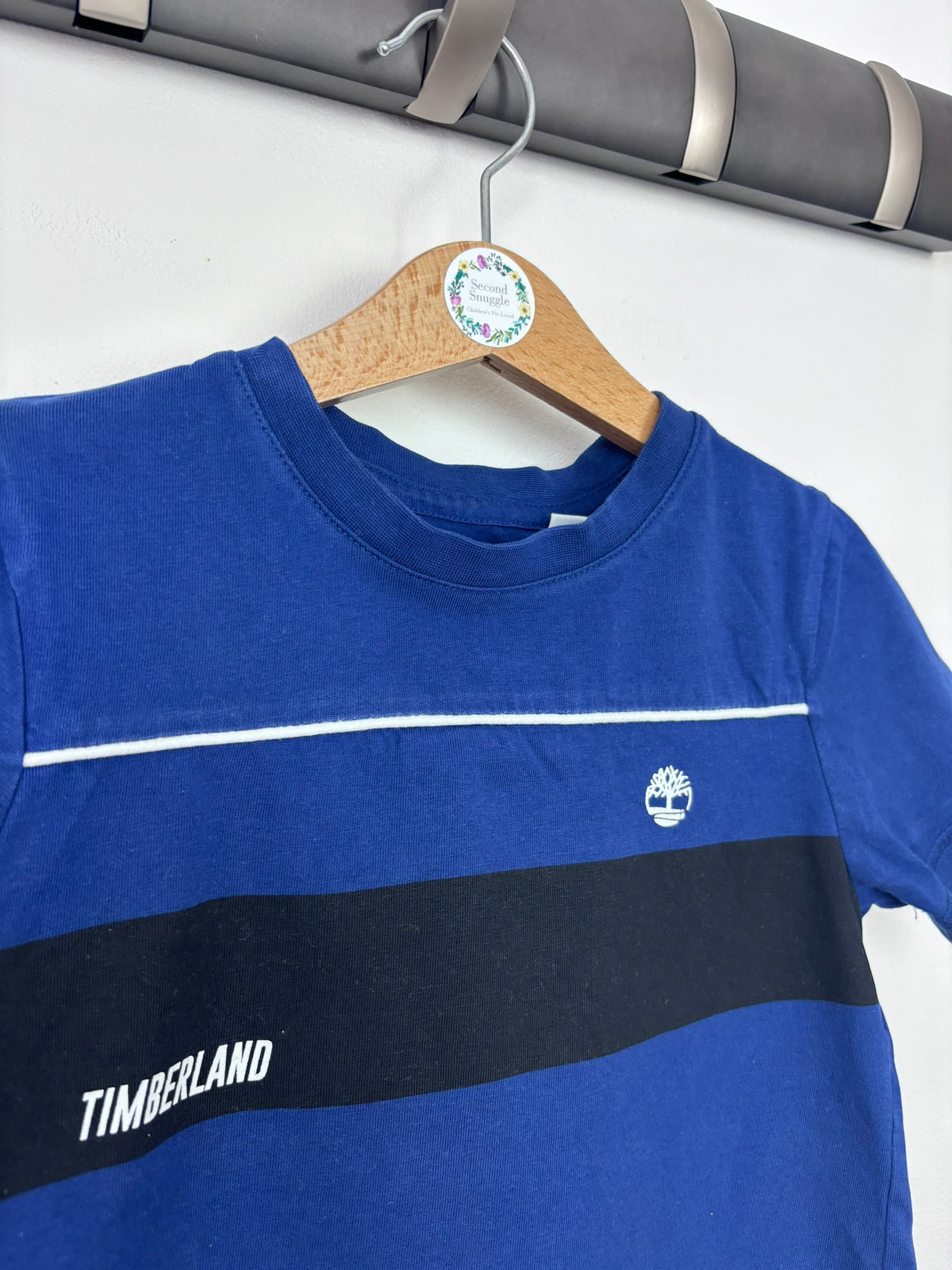 Timberland Blue Logo T-Shirt 6 Years-Tops-Second Snuggle Preloved