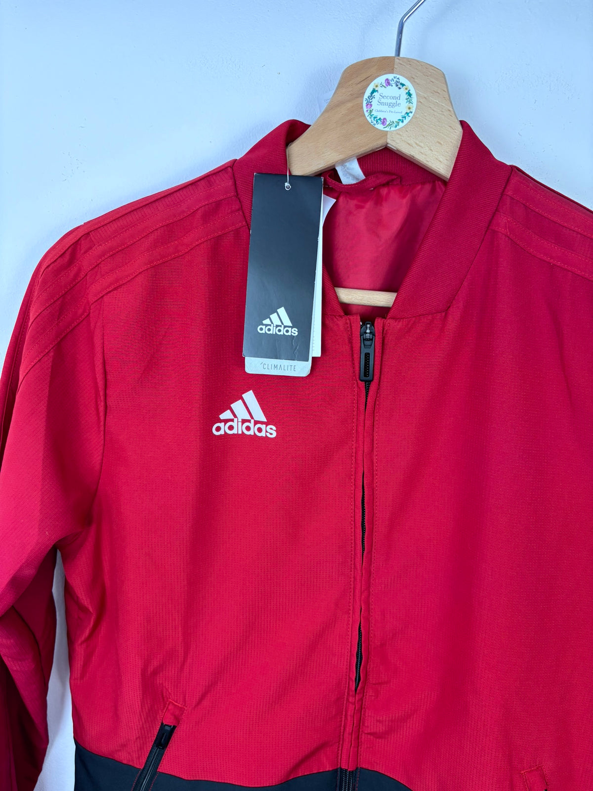 Adidas Pink Navy Climalite Zip Jacket 11-12 Years-Jackets-Second Snuggle Preloved