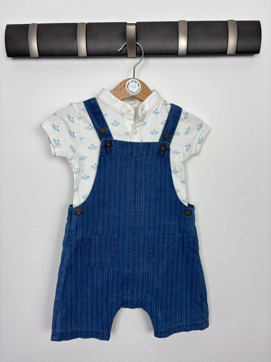 Mini Club 3-6 Months-Dungarees-Second Snuggle Preloved