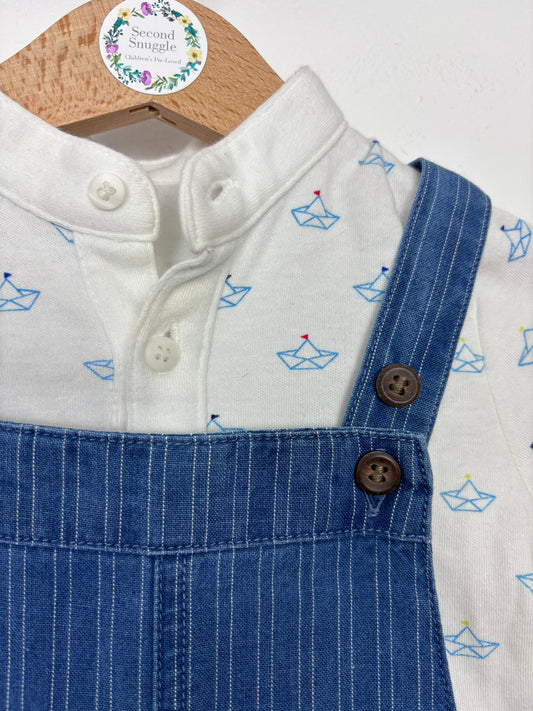 Mini Club 3-6 Months-Dungarees-Second Snuggle Preloved