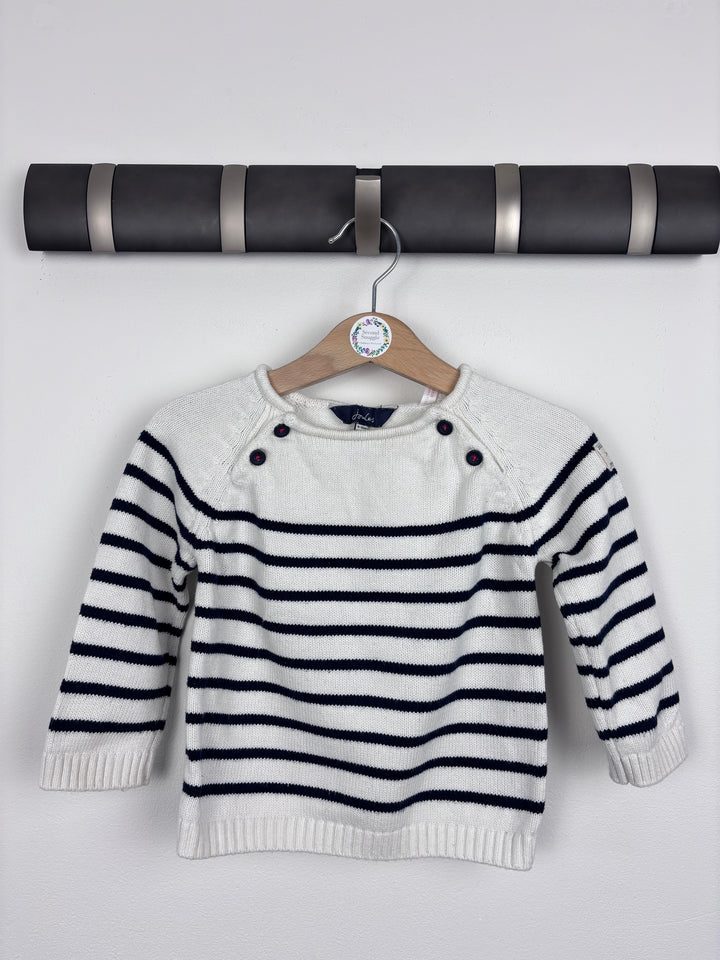 Joules Stripe Jumper 9-12 Months-Jumpers-Second Snuggle Preloved