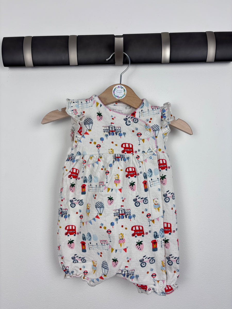 Next London Print Romper 3-6 Months-Rompers-Second Snuggle Preloved