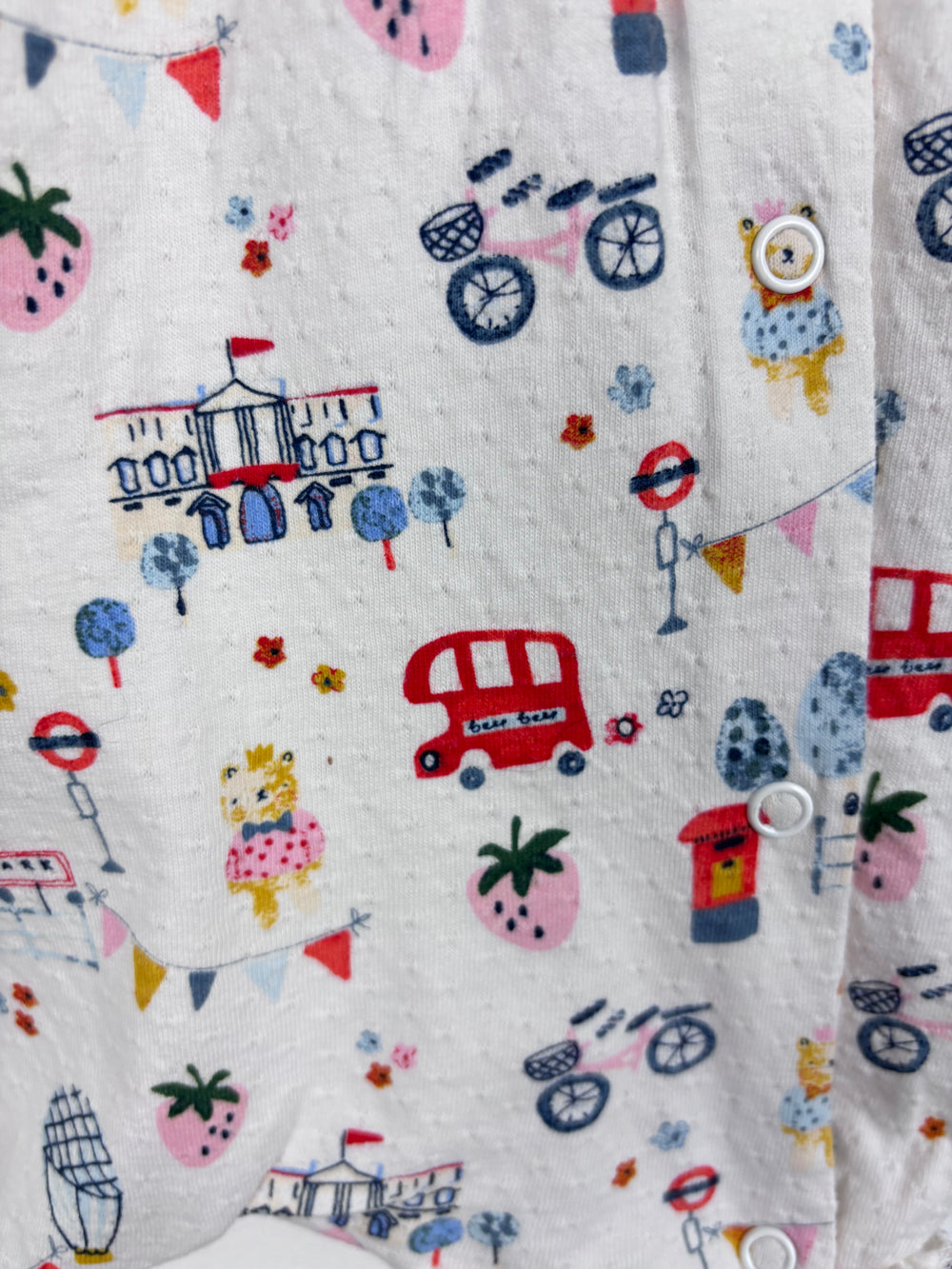 Next London Print Romper 3-6 Months-Rompers-Second Snuggle Preloved