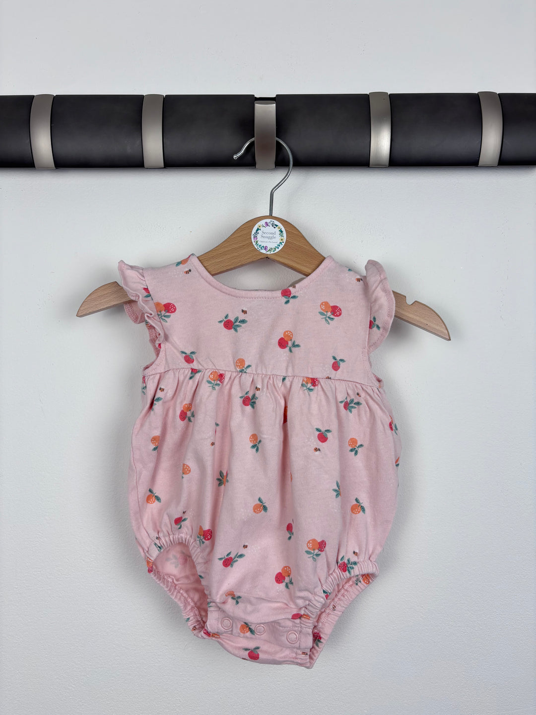 John Lewis Pink Romper 3-6 Months-Rompers-Second Snuggle Preloved
