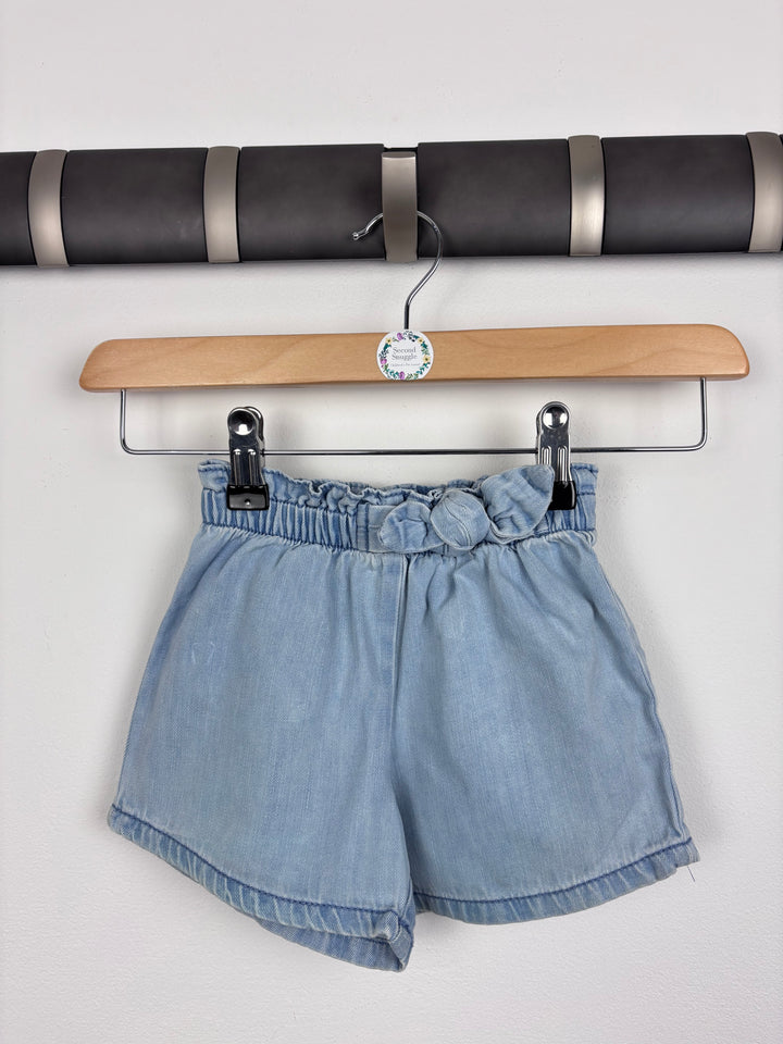 Next Denim Soft Shorts 6-9 Months-Shorts-Second Snuggle Preloved