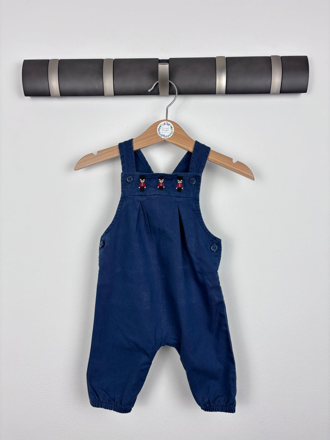 Next Navy Dungarees 0-3 Months-Dungarees-Second Snuggle Preloved