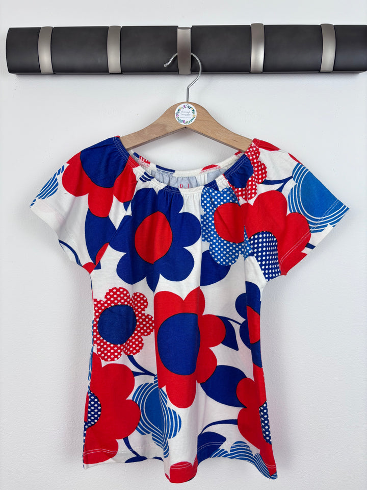 Mini Boden Floral T-shirt 4-5 Years-Tops-Second Snuggle Preloved