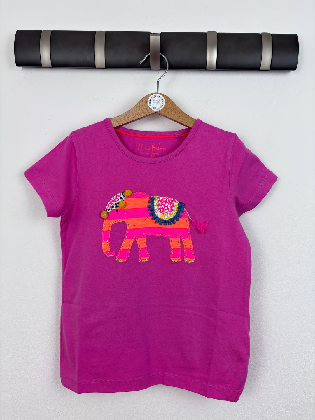 Mini Boden Pink Elephant Top 6-7 Years-Tops-Second Snuggle Preloved