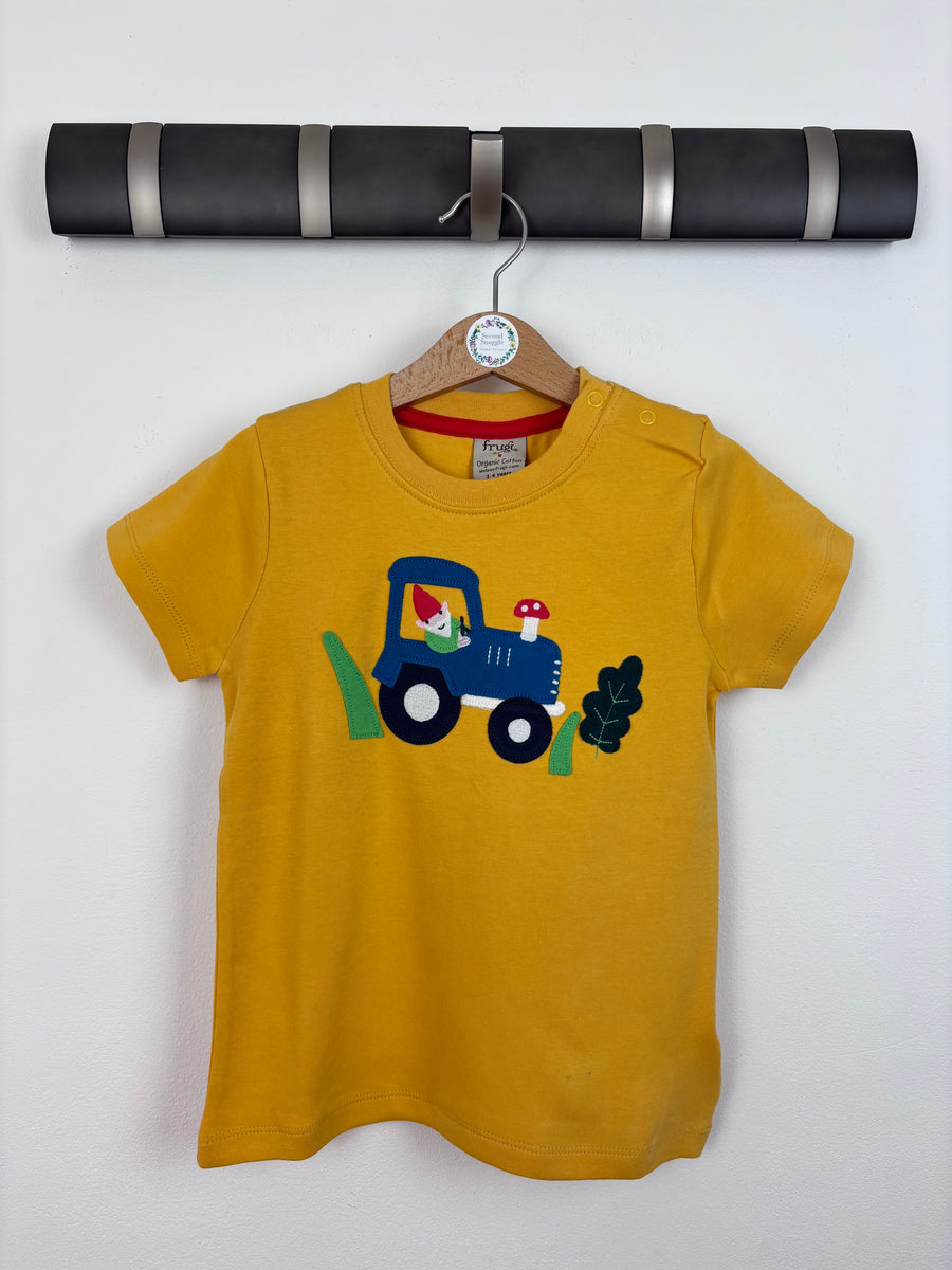 Frugi Tractor T-shirt 3-4 Years-Tops-Second Snuggle Preloved