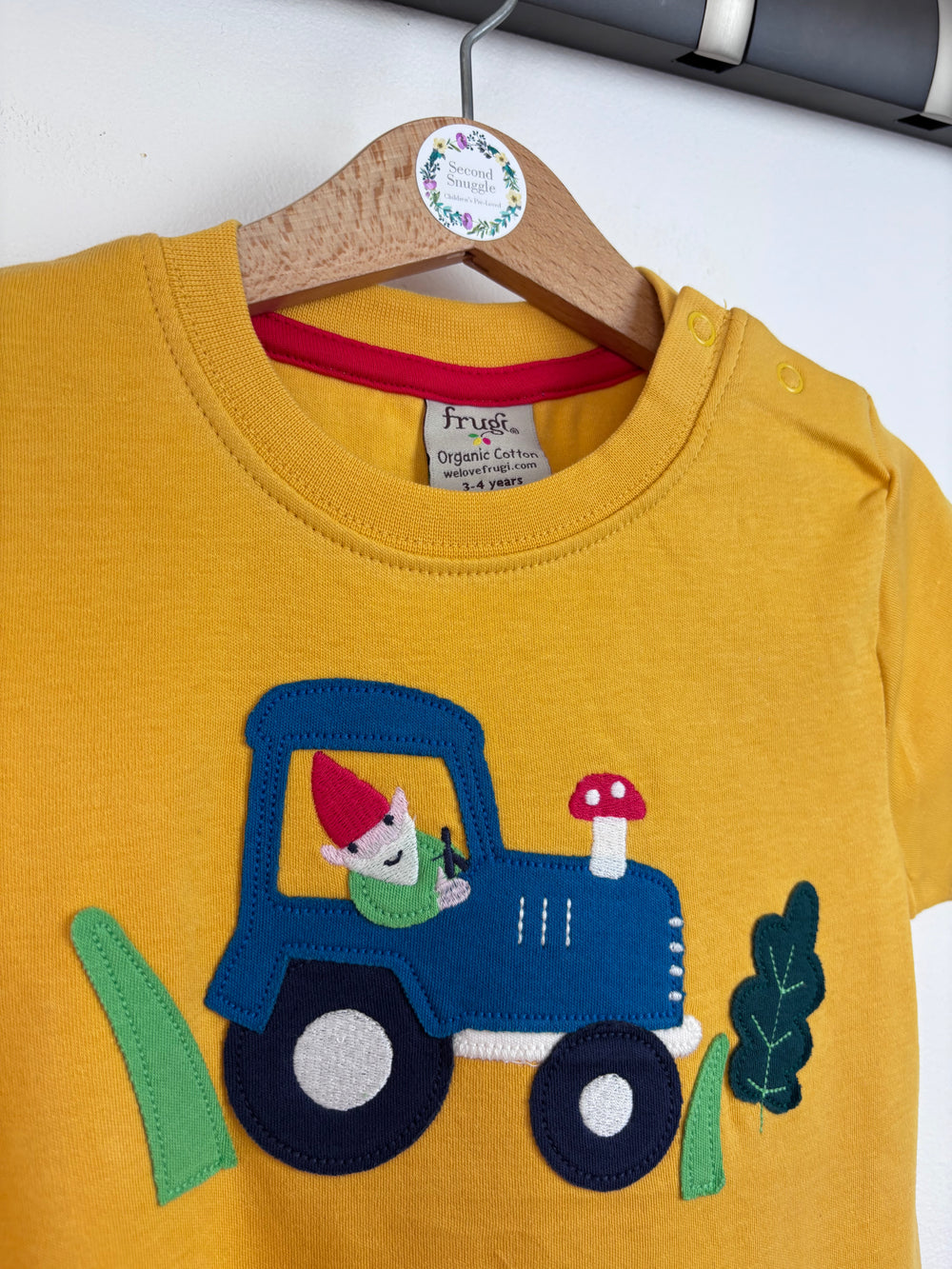 Frugi Tractor T-shirt 3-4 Years-Tops-Second Snuggle Preloved