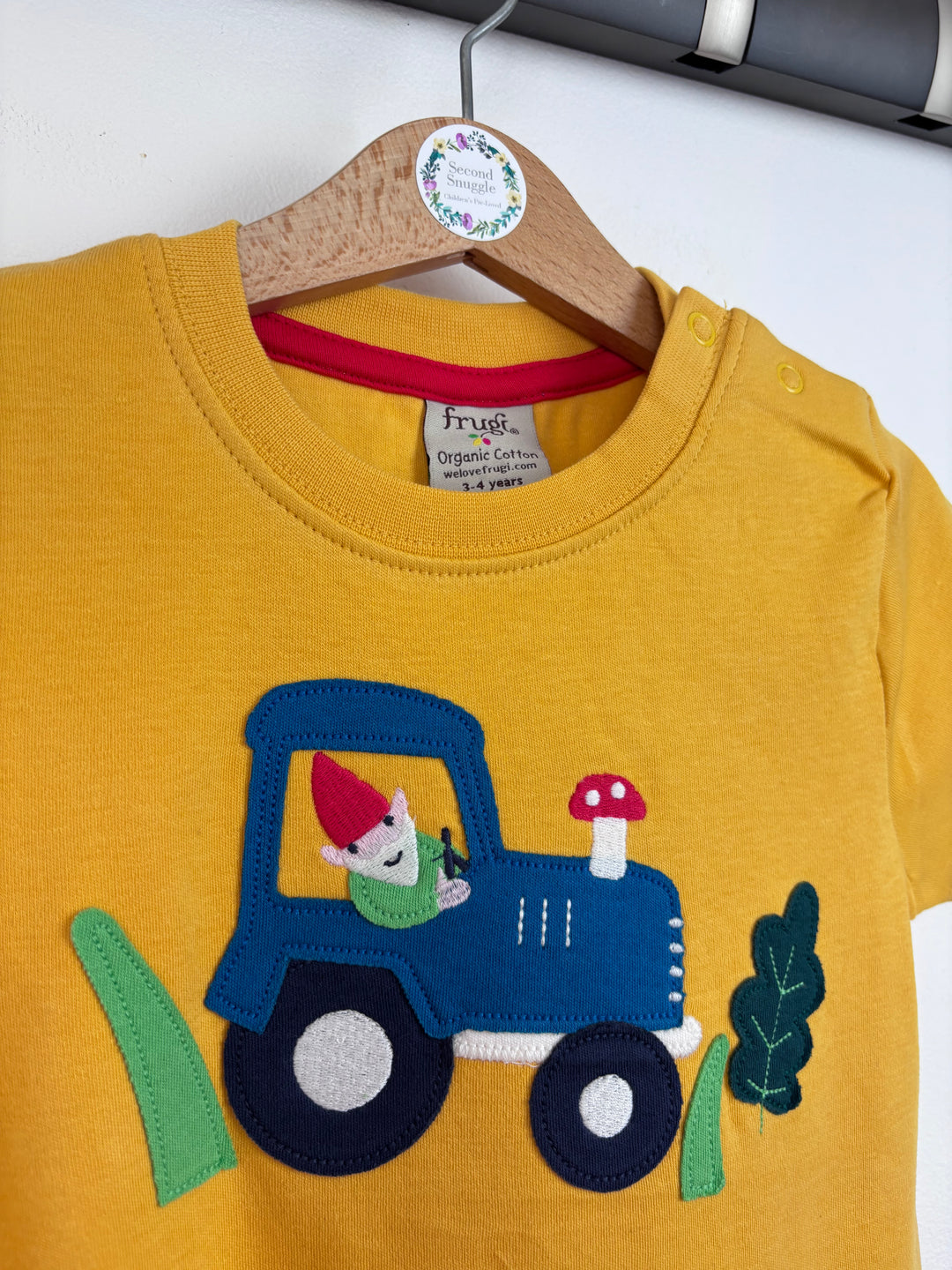 Frugi Tractor T-shirt 3-4 Years-Tops-Second Snuggle Preloved