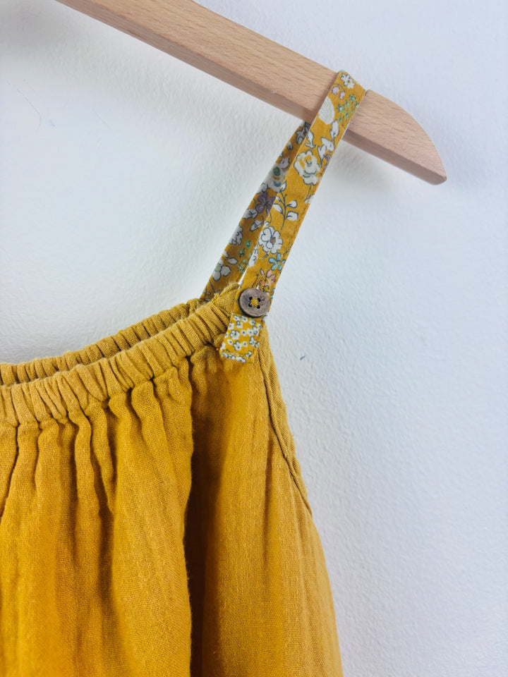 Next Mustard Animal Appliqué Dress 5-6 Years