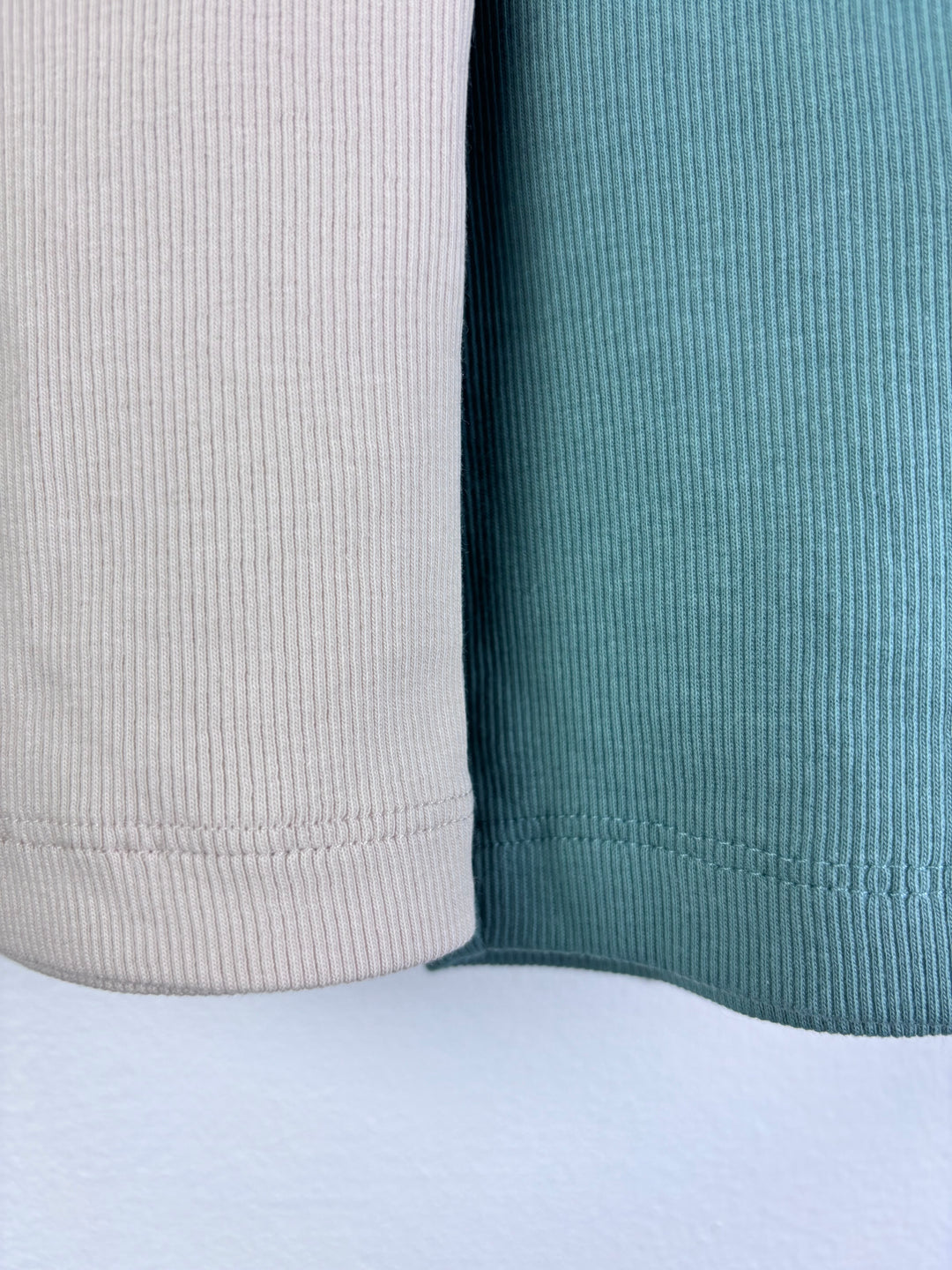 M&S Beige Green Grey Cycling Shorts Ribbed Cotton Set 4-5 Years-Shorts-Second Snuggle Preloved