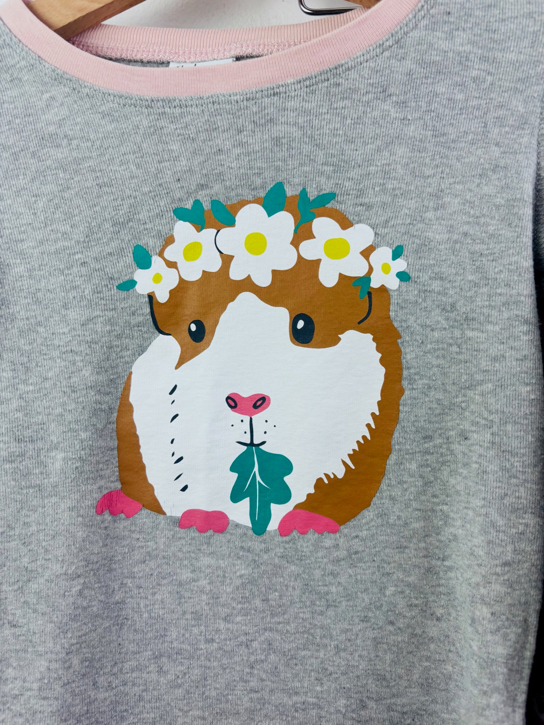 Boden Grey Guinea Pig Pyjama Set 5 Years