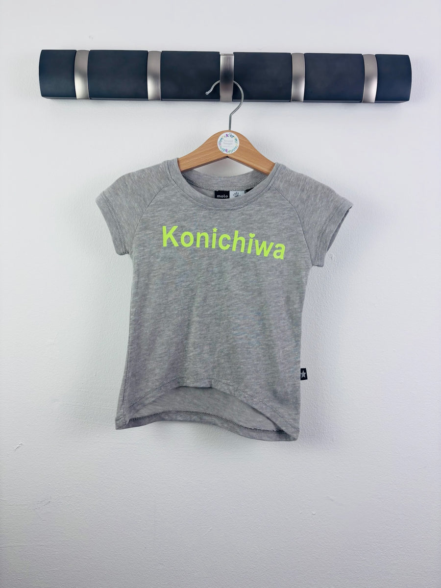 Molo Grey Konichiwa T-Shirt 18-24 Months 92-Tops-Second Snuggle Preloved