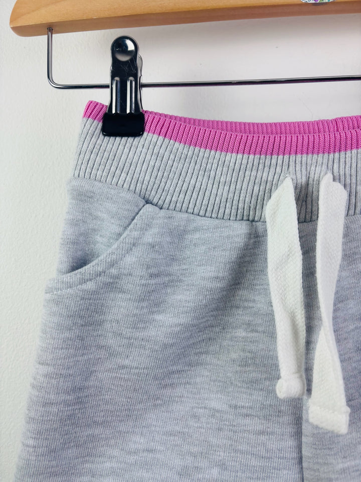 Crew Clothing Grey Jersey Shorts Pink Trim 5-6 Years