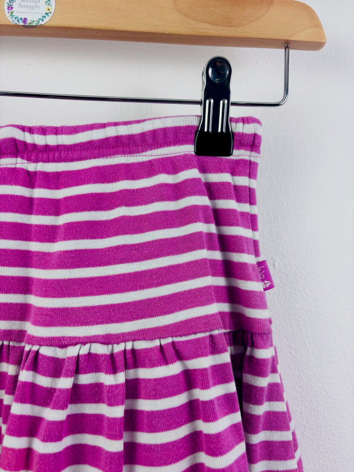 JoJo Maman Bébé Pink Striped Jersey Skirt 4-5 Years