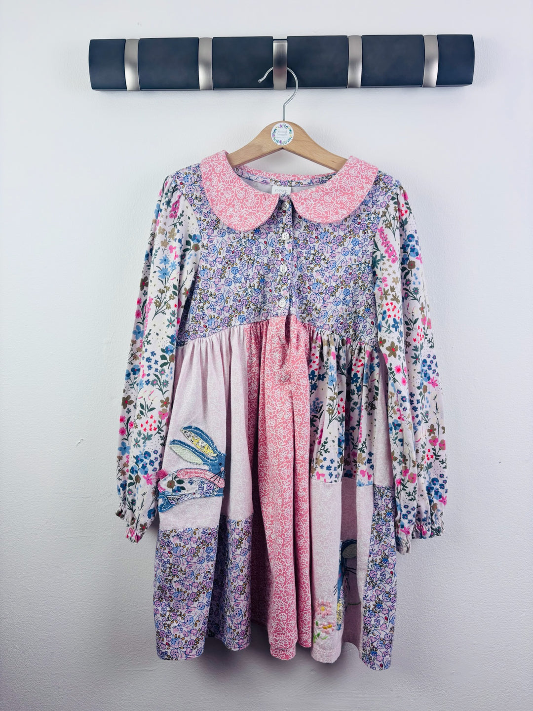 Next Pink Floral Patchwork Rabbit Dress 6-7 Years