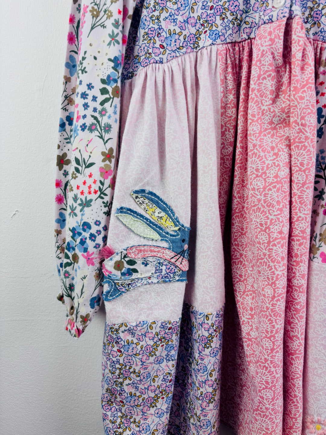 Next Pink Floral Patchwork Rabbit Dress 6-7 Years
