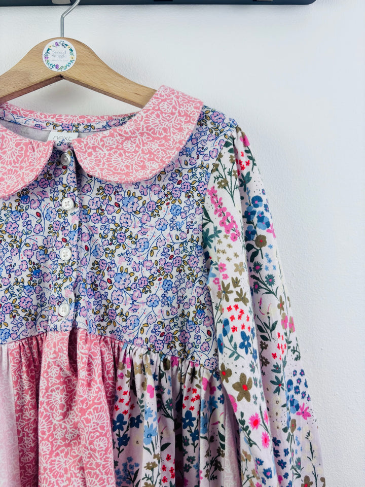 Next Pink Floral Patchwork Rabbit Dress 6-7 Years