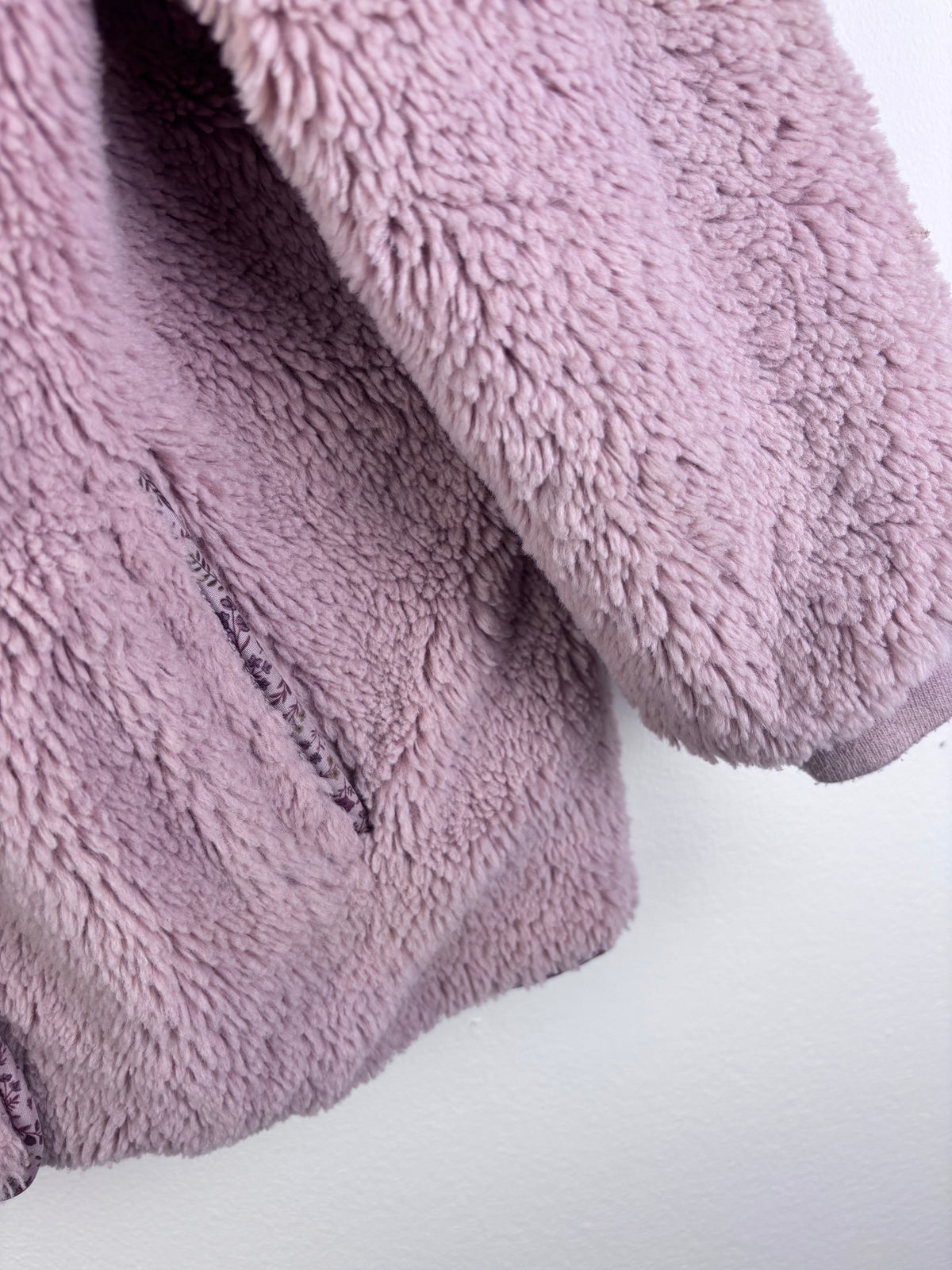 Next Pink Teddy Coat Hooded Bear Ears 4-5 Years-Coats-Second Snuggle Preloved