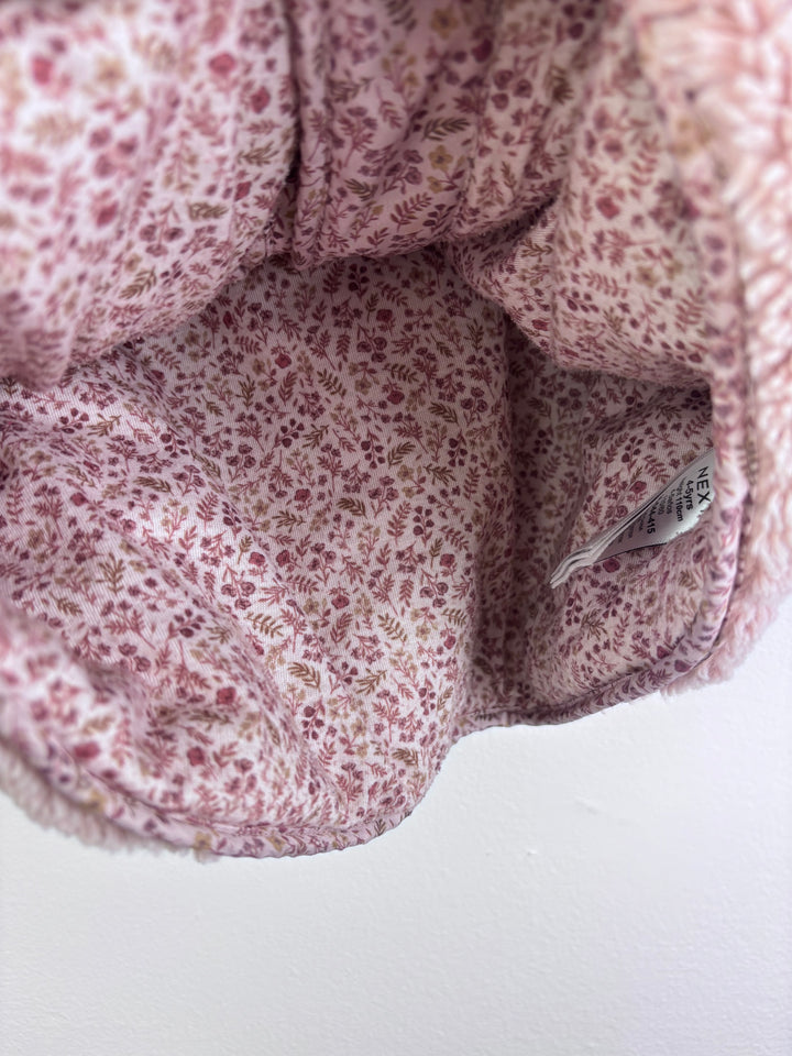 Next Pink Teddy Coat Hooded Bear Ears 4-5 Years-Coats-Second Snuggle Preloved