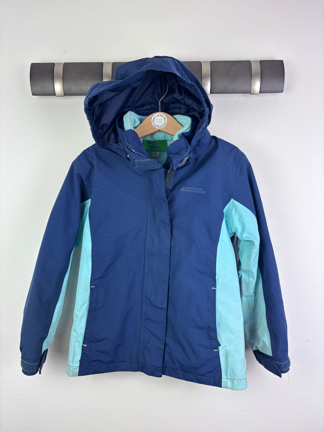 Mountain Warehouse Blue Waterproof Jacket Hooded 5-6 Years-Coats-Second Snuggle Preloved