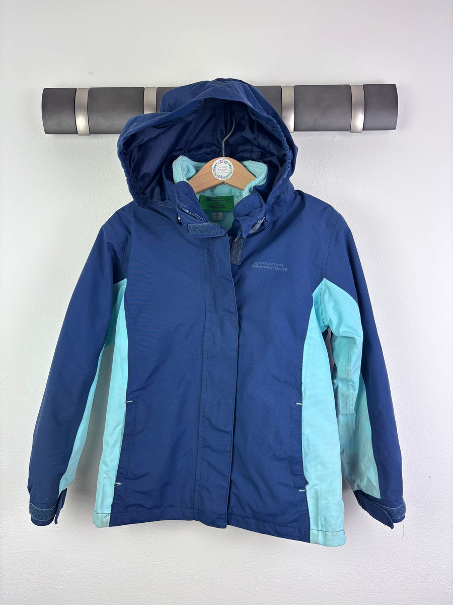 Mountain Warehouse Blue Waterproof Jacket Hooded 5-6 Years-Coats-Second Snuggle Preloved
