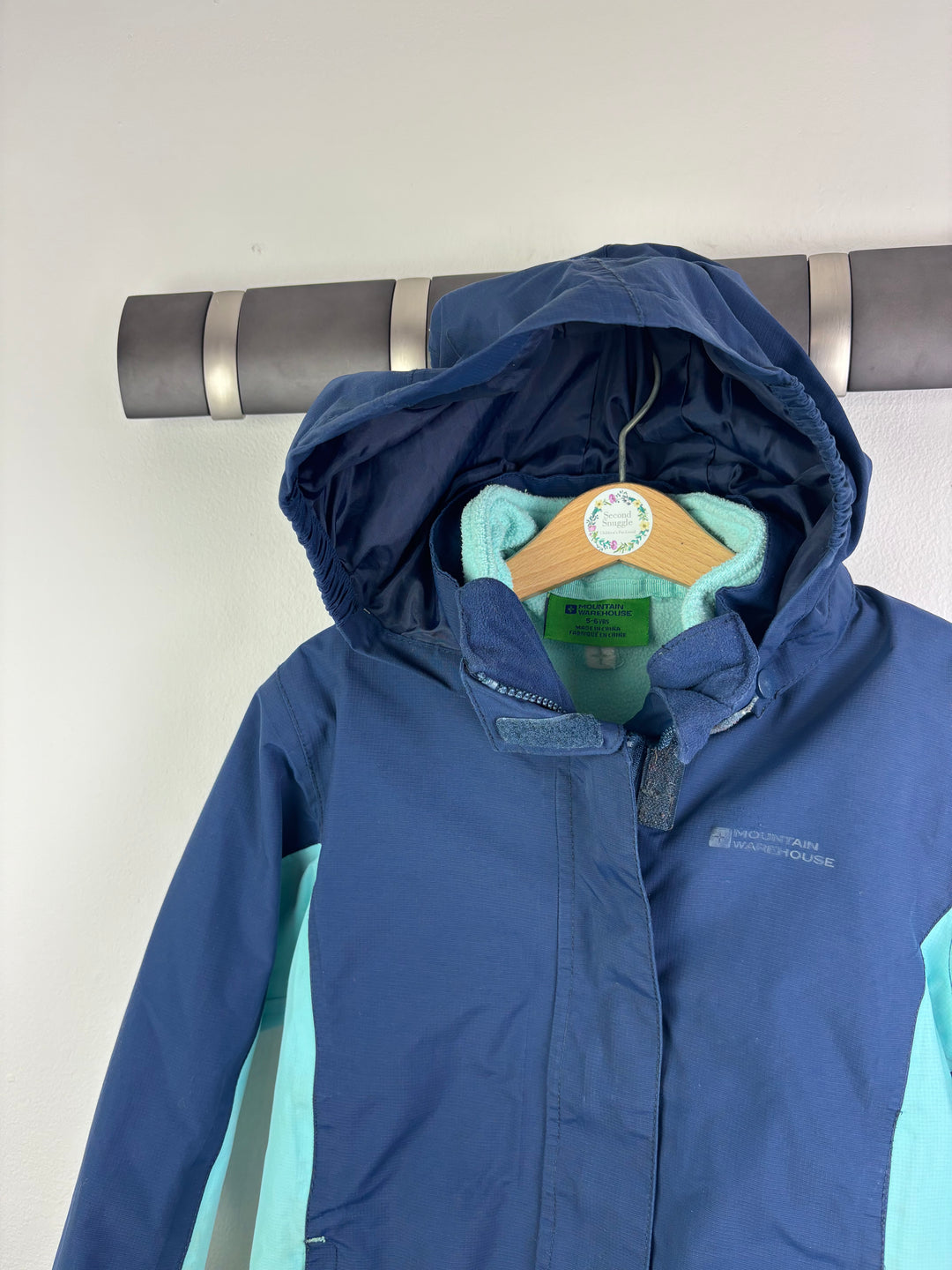 Mountain Warehouse Blue Waterproof Jacket Hooded 5-6 Years-Coats-Second Snuggle Preloved