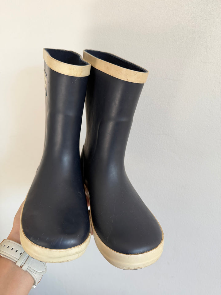 JoJo Maman Bébé Navy Wellington Boots UK 11-Boots-Second Snuggle Preloved