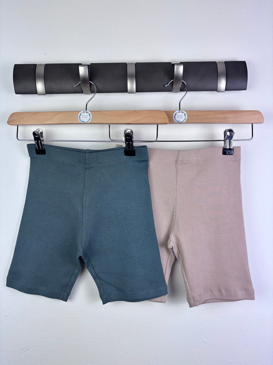 M&S Ribbed Shorts Bundle Mixed Colours 5-6 Years-Shorts-Second Snuggle Preloved