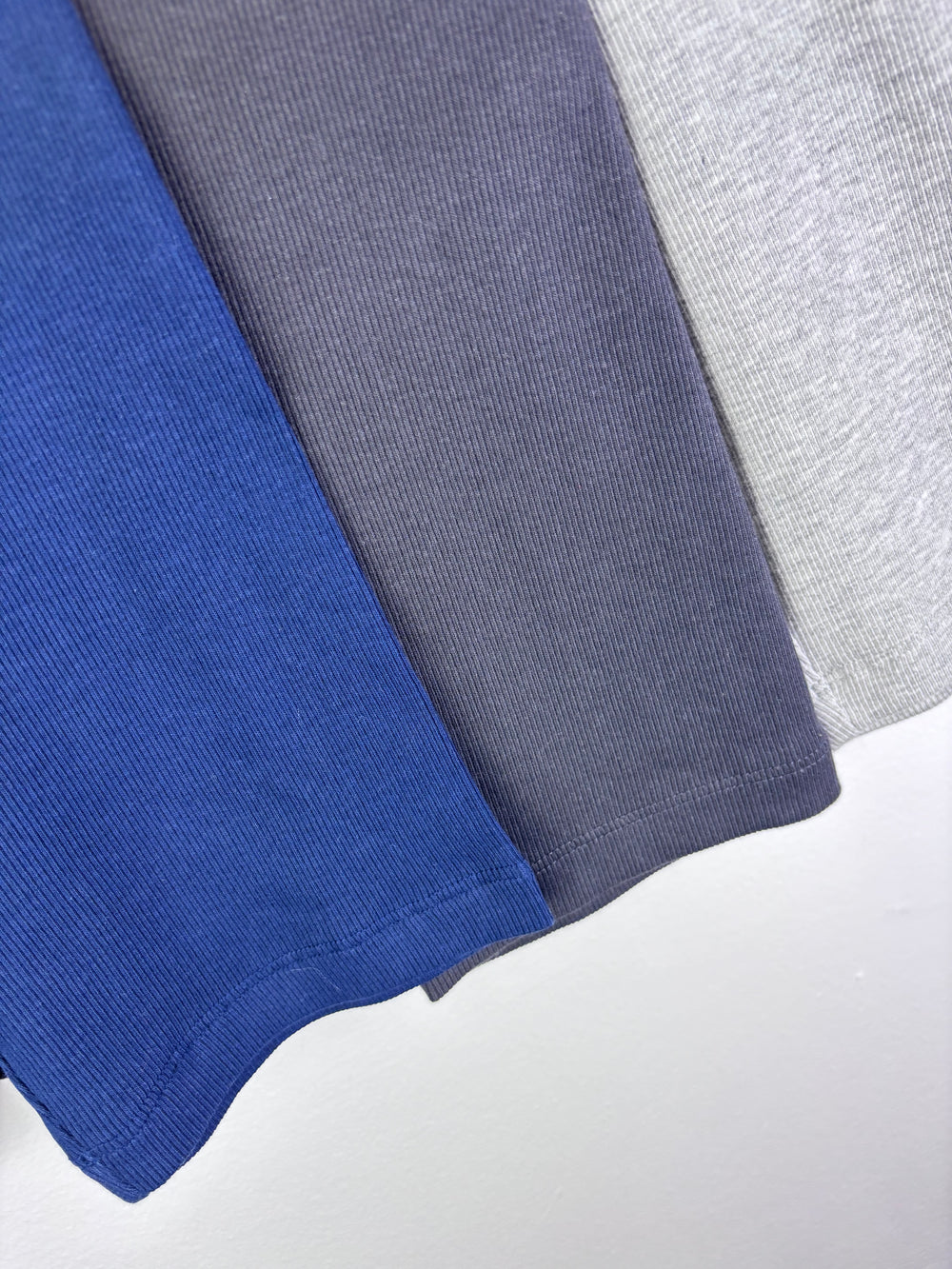 M&S Ribbed Shorts Set Blue Grey 4-5 Years-Shorts-Second Snuggle Preloved