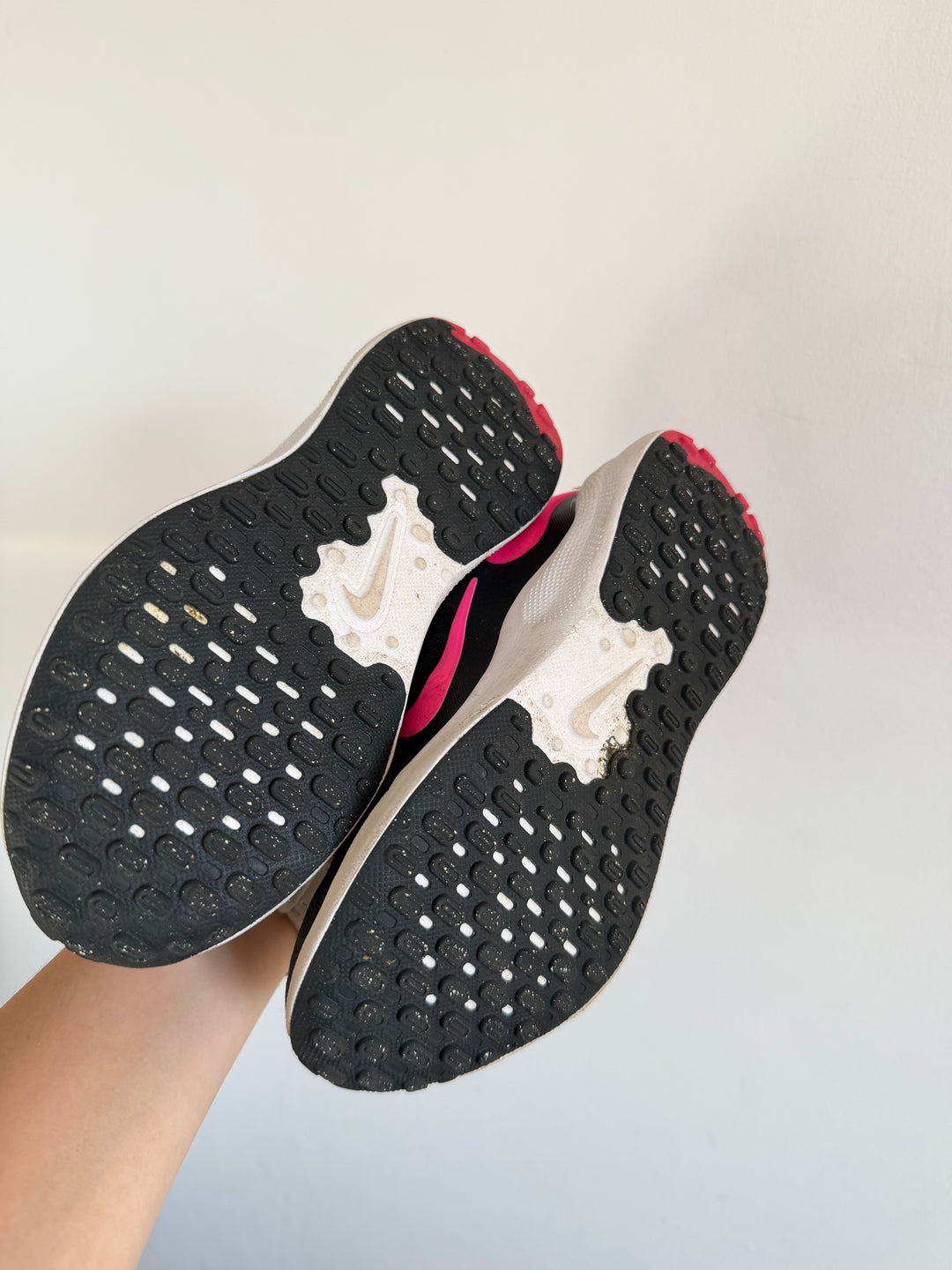Nike Black Pink Touch Fastening Trainers UK 11