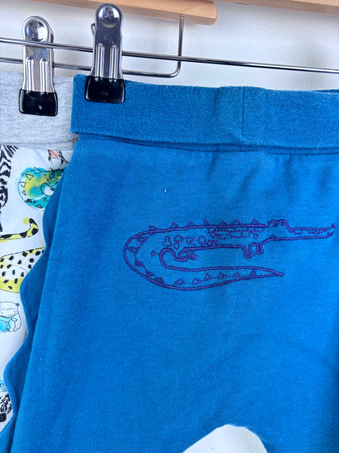 Next Animal Print Blue Baby Leggings 3-6 Months-Leggings-Second Snuggle Preloved