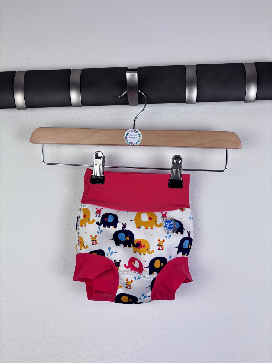 Splash About Elephant Print Swim Nappy 6-12 Months-Swimming-Second Snuggle Preloved