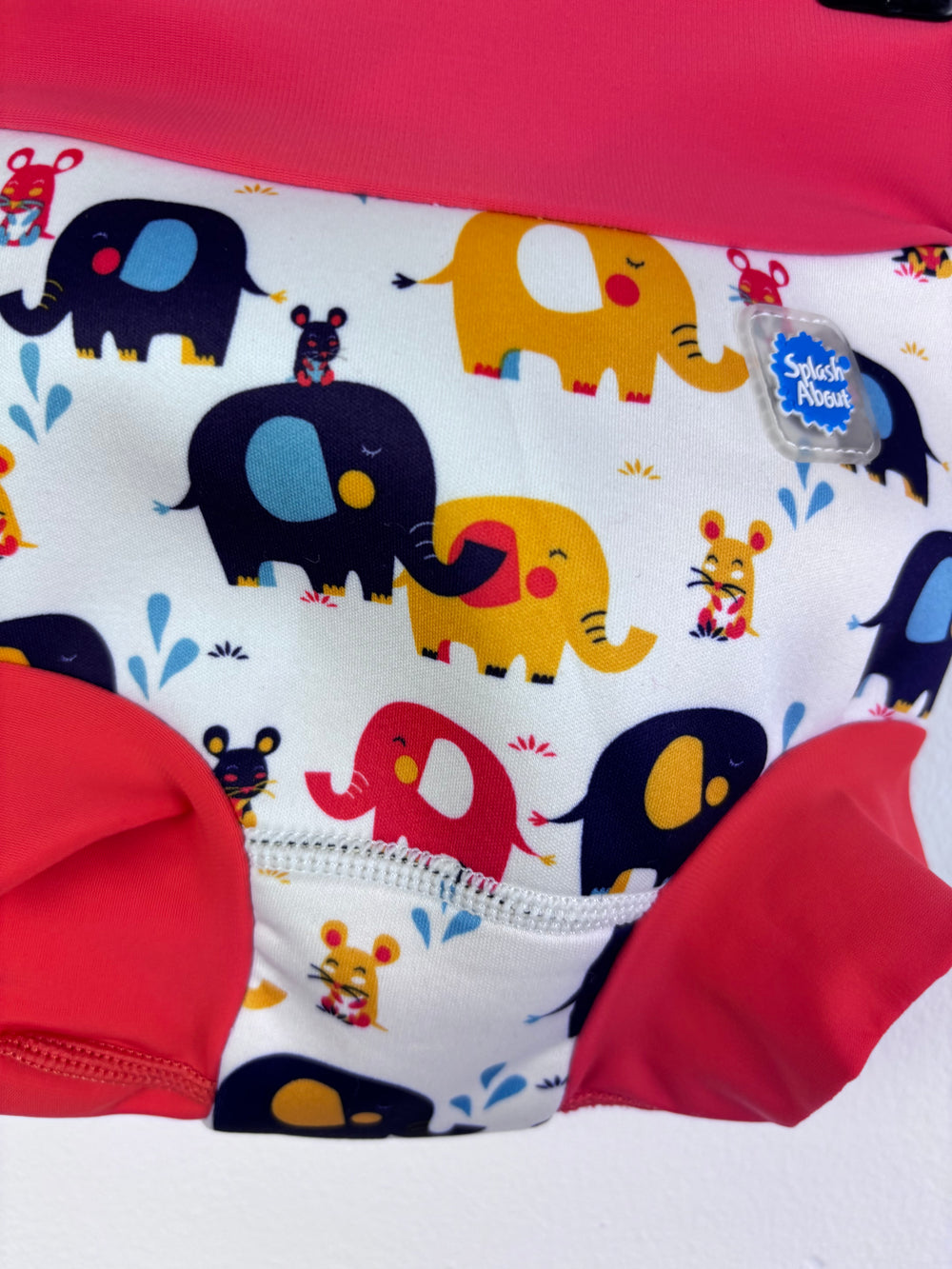 Splash About Elephant Print Swim Nappy 6-12 Months-Swimming-Second Snuggle Preloved