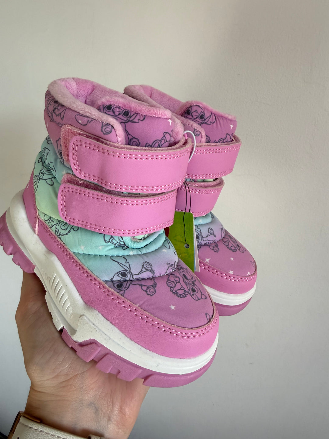 Disney Stitch Pink Winter Snow Boots UK 7