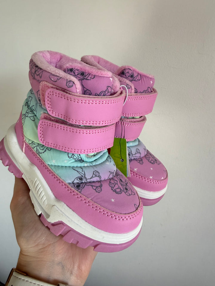 Disney Stitch Pink Winter Snow Boots UK 7