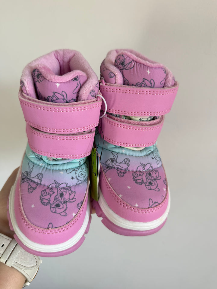 Disney Stitch Pink Winter Snow Boots UK 7