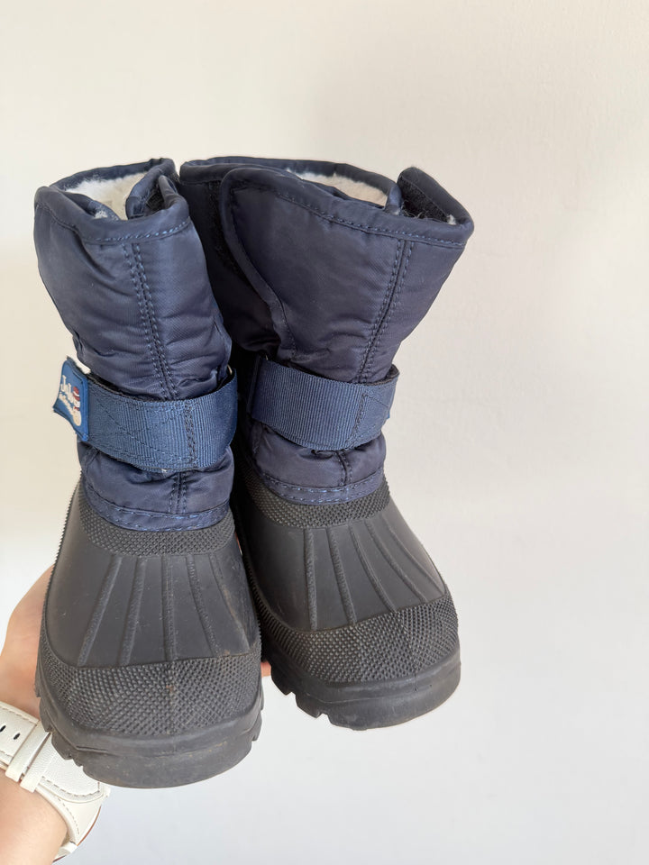 JoJo Maman Bébé Navy Winter Snow Boots UK 9 EU 27