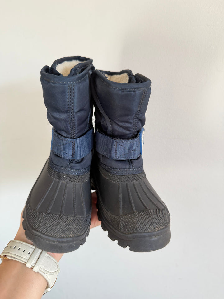 JoJo Maman Bébé Navy Snow Boots UK 8 EU 26
