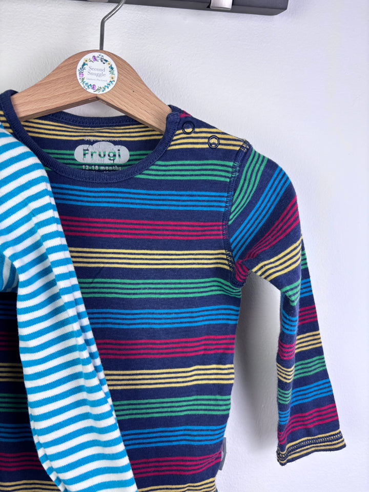 Frugi Stripe Top & Bodysuit Set 12-18 Months-Sets-Second Snuggle Preloved