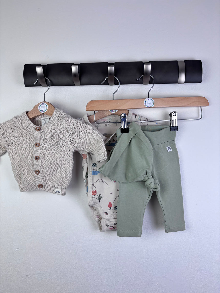 Lindex Knit Cardigan & Leggings Set Newborn-Sets-Second Snuggle Preloved