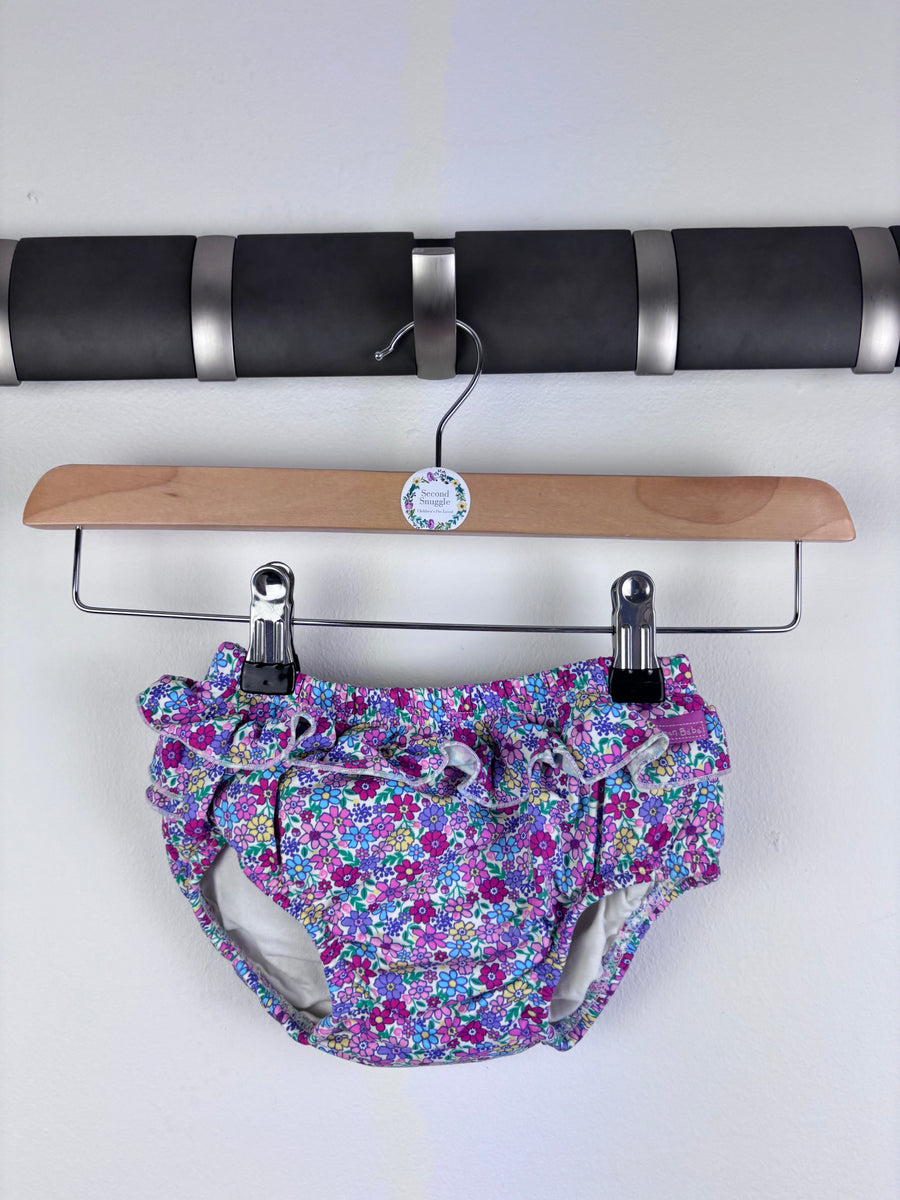 JoJo Maman Bebe Floral Swim Nappy 6-12 Months-Swimming-Second Snuggle Preloved