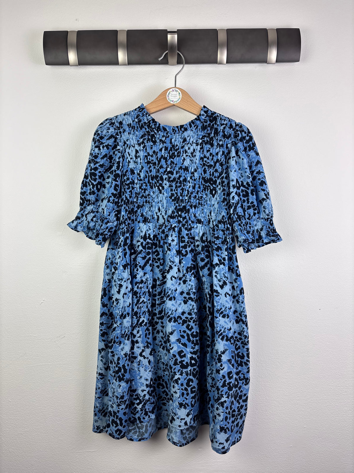 Whistles Blue Smock Dress 7-8 Years-Dresses-Second Snuggle Preloved